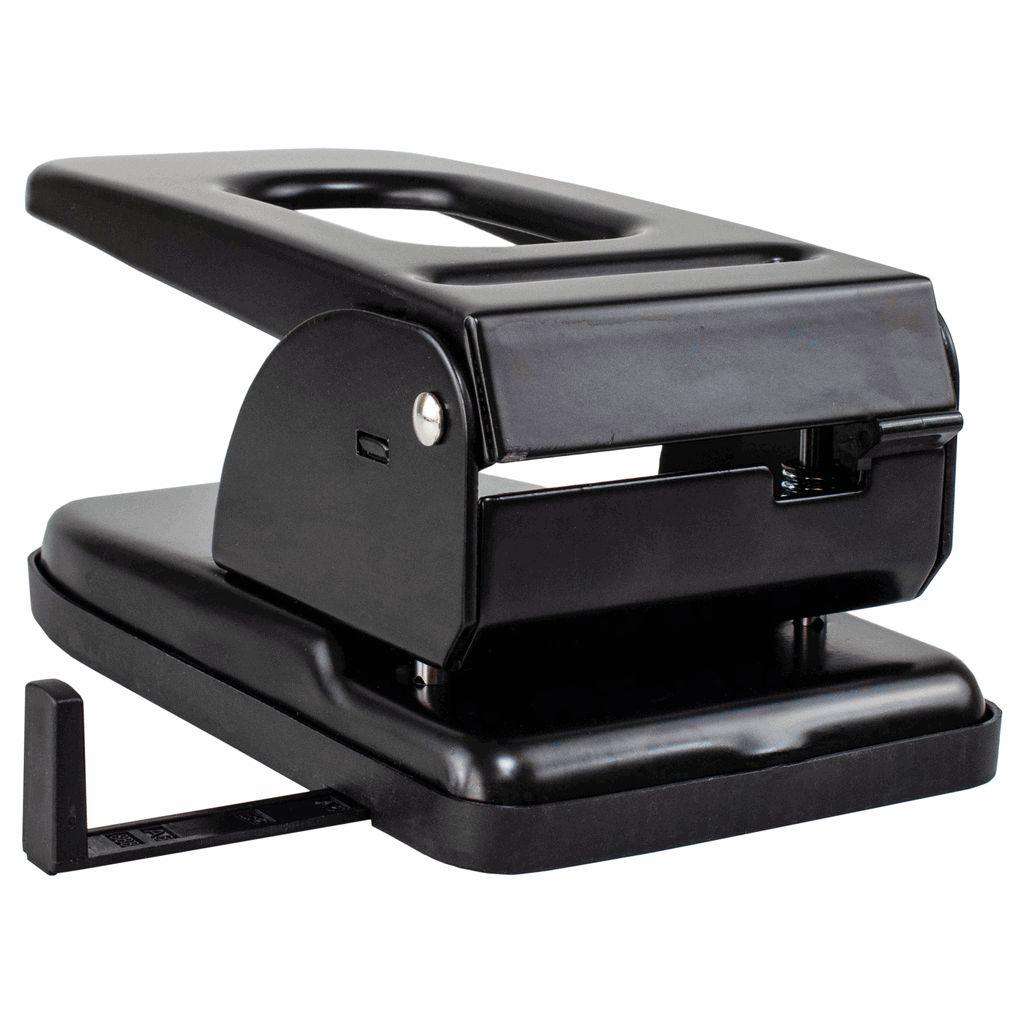 Діркопробивач металевий, 60 аркушів, чорний H-Tone (JJ40235)